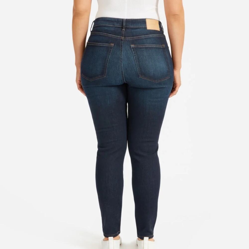 Everlane Curvy Skinny Jeans Women 28 Dark Wash High Rise - Picture 3 of 10
